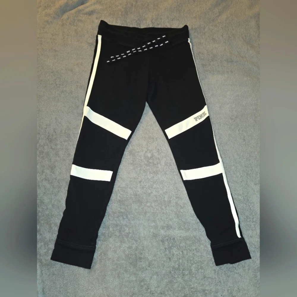 Pink Black and White Leggings - Picture 1 of 2